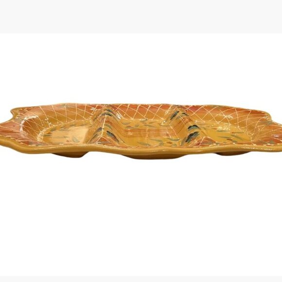Cedre Rouge Romancing Provence Partitioned Ceramic Platter French Cntry Like New - Picture 7 of 13